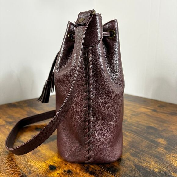 Yves Saint Laurent YSL Vintage Bucket Bag Brown Leather - Picture 4 of 15